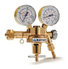 Bottle pressure regulator, one stage, brass, type of gas calibrating gas