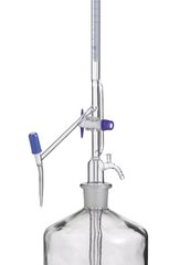 Pellet titration apparatus, Class AS, Side PTFE spind stop., clear glass 25 ml