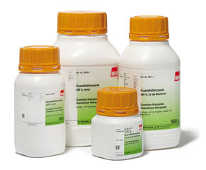 Guanidine thiocyanate, min. 99 %, extra pure, 500 g, plastic
