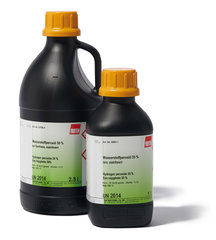 Hydrogen peroxide, 30 %, for synthesis, stab., 1 l, plastic