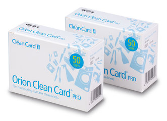 Orion Clean Card® PRO Pack, for hygiene control, 1 set, cardboard