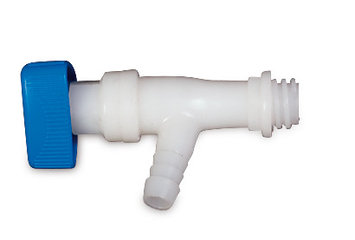 Draincock, HDPE, straight, for Rotilabo®-canister, 1 unit(s)