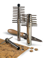 Handheld cork borer, Brass, Ø of 5-26 mm, 1 set