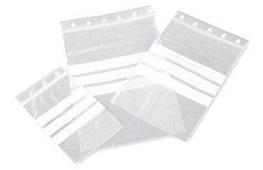 Rotilabo®-sample bags, LDPE, press down, on strip to seal 160x220mm