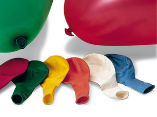 Rotilabo®-rubber balloons, Natural-rubber, egg-shaped, 100 unit(s)