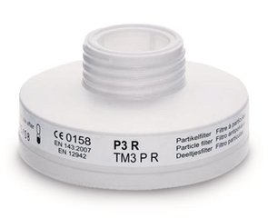Respiratory protection filter, white, EN 143, type P3, 1 unit(s)