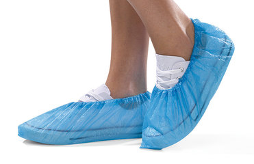 Disposable overshoes, PE, blue, 360 mm, 100 unit(s)