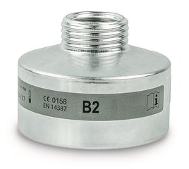 Respiratory protection filter, grey, EN 14387, type B2, 1 unit(s)