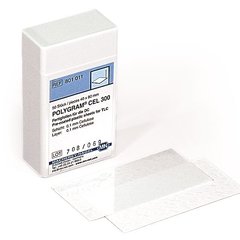 TLC-ready-to-use layers CEL 300 UV254, 10x20cm, glass plate, 0.1mm, flour-indi.
