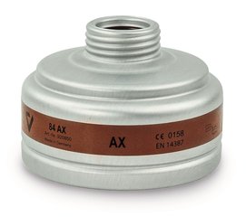 Respiratory protection filter, brown, EN 14387, type AX, 1 unit(s)
