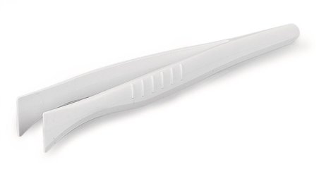 Disposable 130 mm SteriPlast® tweezers, Straight, flat tips, sterile