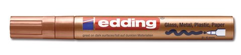 Paint marker edding®, 750, copper, round tip, fine, 2-4 mm, 10 unit(s)