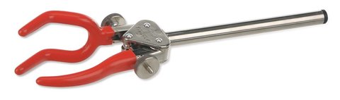 3-finger stand clamp, adjustable, Clamping width 12-100 mm, aluminium, 1 unit(s)