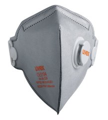 uvex silv-Air c 3220 FFP2 particle mask, Fold-flat mask with exhalation valve