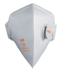 uvex silv-Air c 3210 FFP2 particle mask, Fold-flat mask with exhalation valve