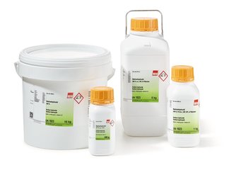 Sodium hydroxide, min. 98 %, Ph.Eur., USP, BP, in pellets, 10 kg, plastic