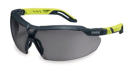 i-5 safety glasses, Anthracite/lime, grey lens, 1 unit(s)
