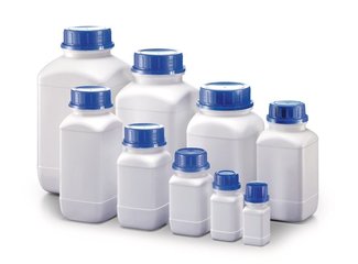 Wide mouth bottle, 50 ml, HDPE, 10 unit(s)