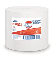 WYPALL® X70 reusable wipes , 1-ply, white, one roll, 420 x 380 mm, 1 unit(s)