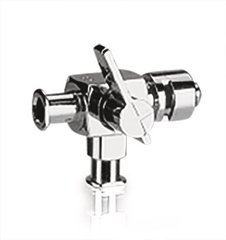 Luer valve made of metal, Brass, fits LLF / LLM / LLM, 1 unit(s)