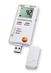 Two-channel data logger testo 184 H1, -20 to +70 °C, 0-100 % RH, 1 unit(s)