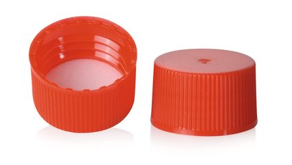 Rotilabo® screw-cap closure, 25 thread, red, 6 unit(s)