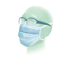 Medical face masks, Suavel® Antifog type II, blue, 50 unit(s)