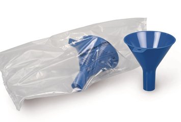 Disposable powder funnel, PS, , blue, sterile, 10 unit(s)