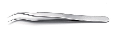 ROTILABO® precision tweezers, Bent S, type 7, L 118 mm, SS 0.09 mm, 1 unit(s)