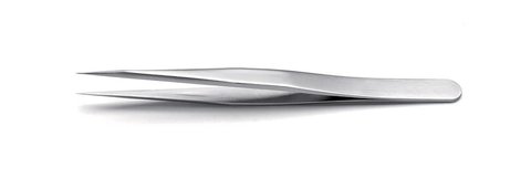 ROTILABO® precision tweezers, Straight S type 3C, L 110 mm, SS 0.12 mm