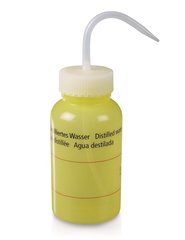 Wash bottle, wide-neck,, LDPE, distilled water, 500 ml, 1 unit(s)