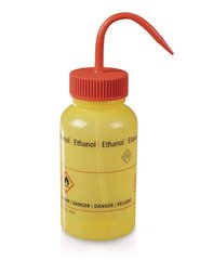 Wash bottle, wide-neck,, LDPE, ethanol, 500 ml, 1 unit(s)