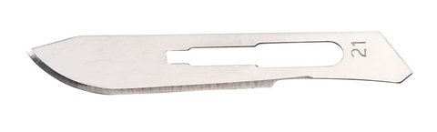 Scalpel blades, type 21, Sterile, 100 unit(s)