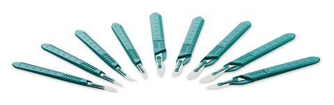 Disposable scalpel, Sterile, type 24, 10 unit(s)