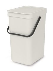 Sort + Go waste bin, light grey, 12 L, W 200 x D 249 x H 351 mm, 1 unit(s)