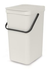 Sort + Go waste bin, light grey, 16 L, W 220 x D 279 x H 401 mm, 1 unit(s)