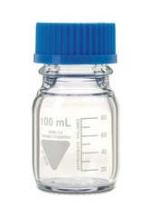 RASOTHERM clear glass screw top bottle, 100 ml, 10 unit(s)