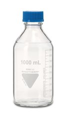 RASOTHERM clear glass screw top bottle, 1000 ml, 10 unit(s)