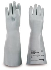 Chloroprene gloves, Tricopren 725, L390-410 mm, size 11, 1 pair