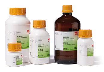 SDS ultra pure, min. 99 %, for electrophoresis,, 500 g, glass