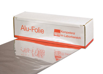 Rotilabo®-aluminium foil, thickn. 16 µm, carton w. cutter edge