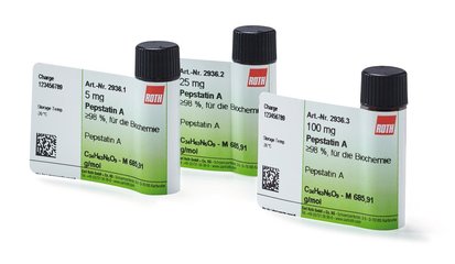 Pepstatin A, min. 98 %, for biochemistry, 25 mg, plastic