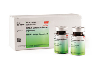 MRSA Cefoxitin Supplement, lyophilised, 10 unit(s), glass