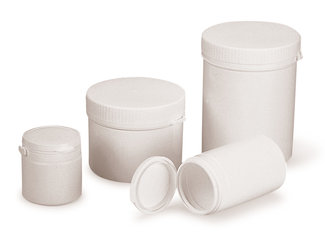 Rotilabo®-round containers, HDPE, 75 ml, Ø 45 mm, H 67 mm, lid PE, 10 unit(s)