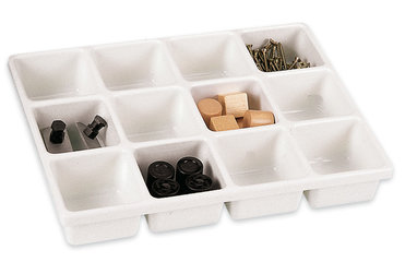 ROTILABO®-drawer tray, PVC, 12 compartments à 87 x 87 mm, 1 unit(s)