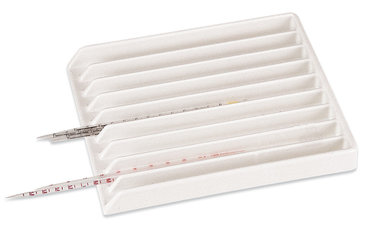 ROTILABO®-drawer tray, 9 compartments, PVC, for pipettes, thermometers etc.