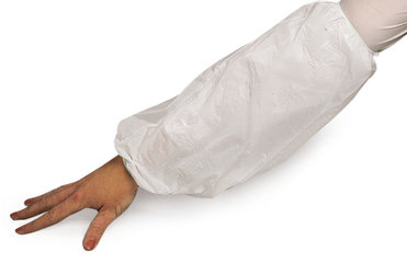 Sleeves made of Secutex®, PP, shoulder length, with PE-coating, L 58cm, 10 pair