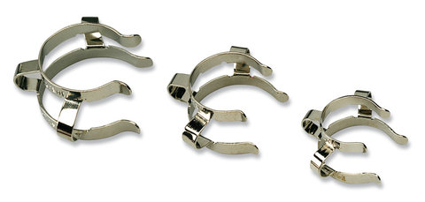 Clamps for conical ground joint, nickel chromi. spring steel, f. joint 19