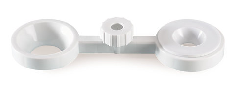Rotilabo®-funnel holder, PP, for 2 funnel Ø from 50 - 120 mm, 1 unit(s)