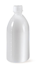Narrow neck bottles, LDPE, graduated, 250 ml, 4 unit(s)